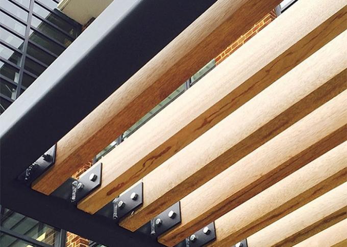 Pergola noire imperméable en métal