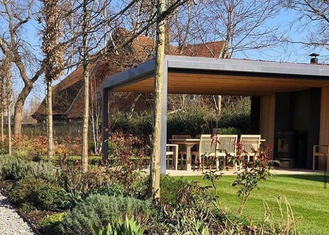 Fabricant en acier de belvédère de jardin extérieur