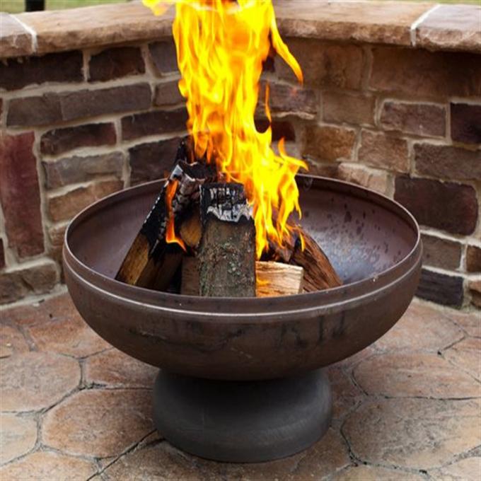 Puits en acier extérieur du feu de Corten de camping de gril de barbecue de charbon de bois