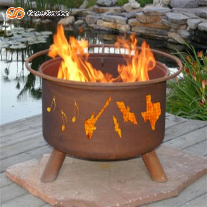 Puits brûlant en bois du feu d'acier de Pit Burner Heavy Duty Corten du feu