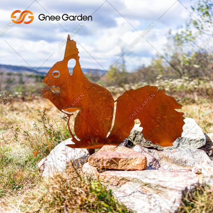 L'acier de Corten ornemente la statue en acier de Corten pour la décoration de jardin