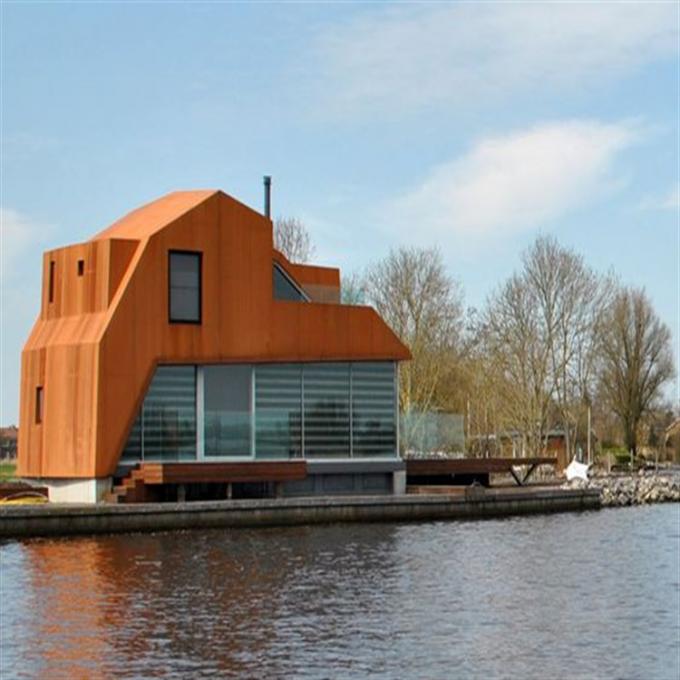 Feuille solide décorative de revêtement de panneau en métal de façade en acier de Corten