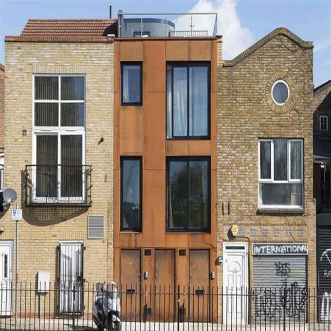 Feuille solide décorative de revêtement de panneau en métal de façade en acier de Corten