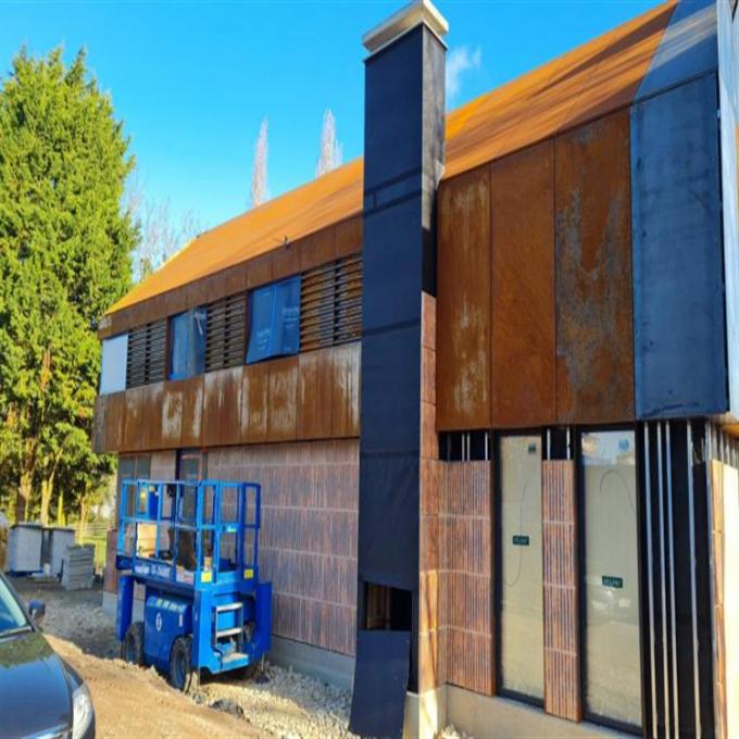 Feuille solide décorative de revêtement de panneau en métal de façade en acier de Corten