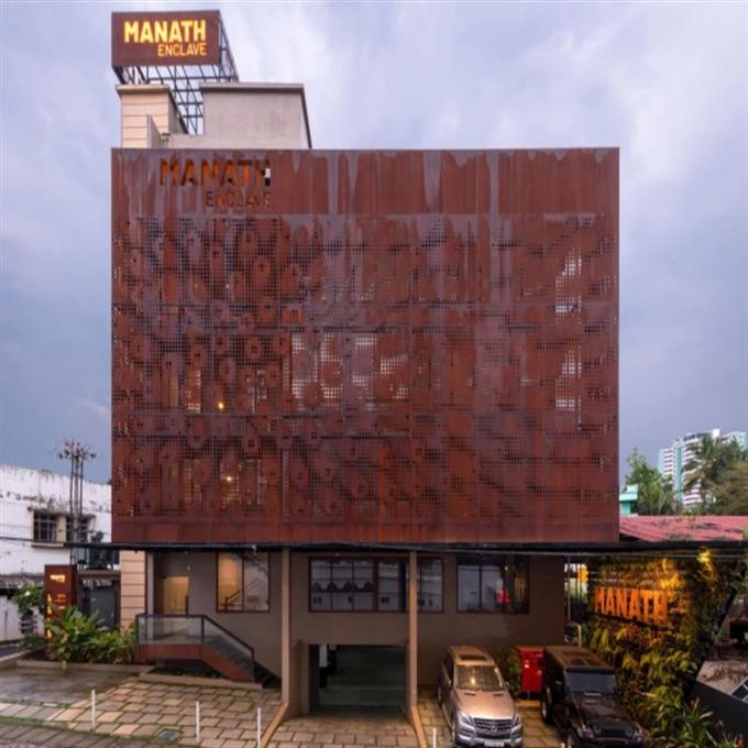 Le laser décoratif extérieur en acier de panneau de mur de Corten a coupé le revêtement de mur de façade en métal