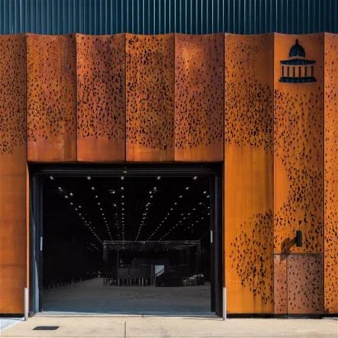 Panneau en acier en métal de Corten de revêtement de mur extérieur pour le décor