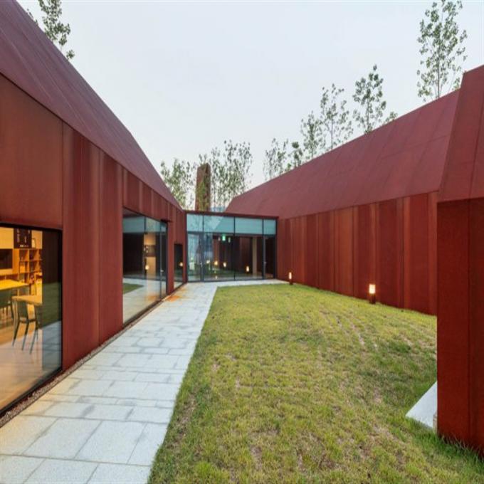 Panneau en acier en métal de Corten de revêtement de mur extérieur pour le décor
