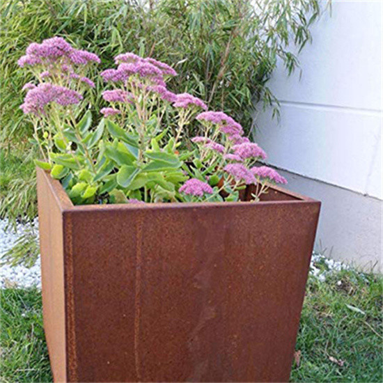 Boîtes en acier de planteur de Corten
