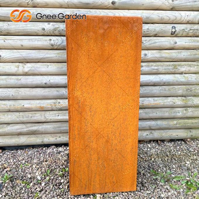 Pot de fleur adapté aux besoins du client en métal de jardin de paysage de planteurs extérieurs grands en acier de Corten grand