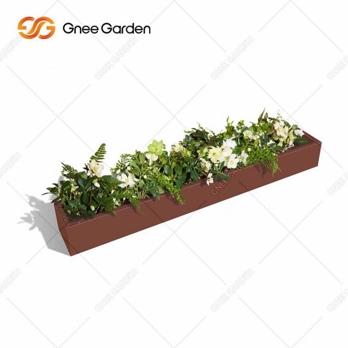 Le planteur en acier direct de Corten d'usine enferme dans une boîte les planteurs en acier de jardin