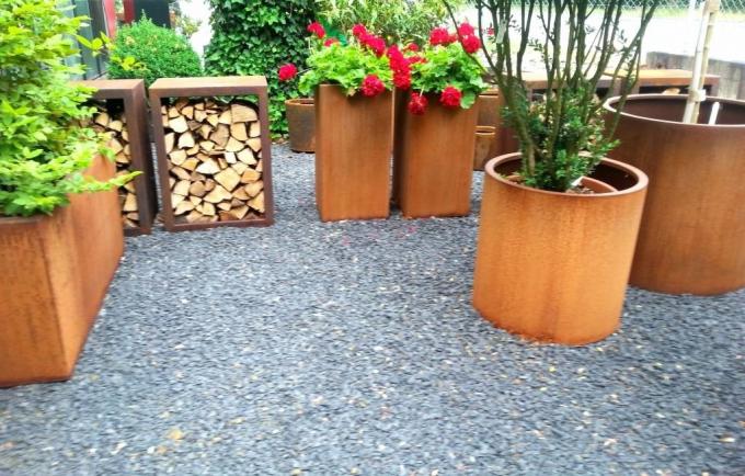 Pot et planteur de fleur grands d'intérieur de luxe d'acier inoxydable de vases à fleur en métal de vase à or grands pour le décor à la maison