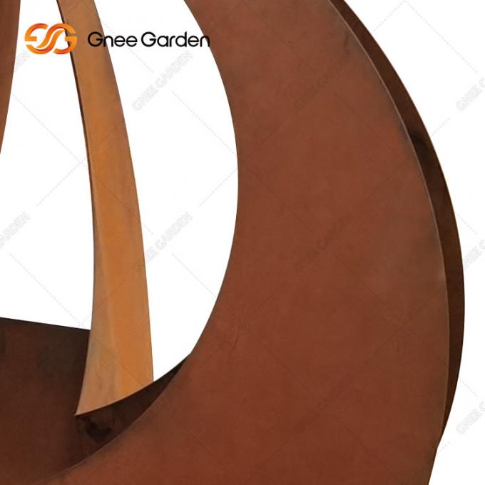 Le laser fait sur commande de forme a coupé le planteur irrégulier en acier en métal de Corten de jardin de Corten de fleur de pot de planteurs en acier géométriques de support