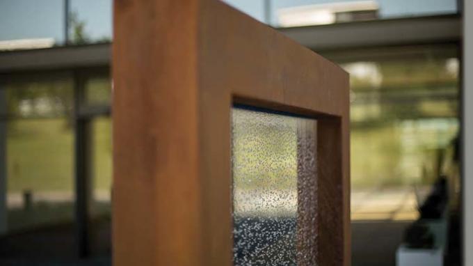 Le jardin durable en acier en métal de mur rideau de Corten de décoration unique ornemente la cascade