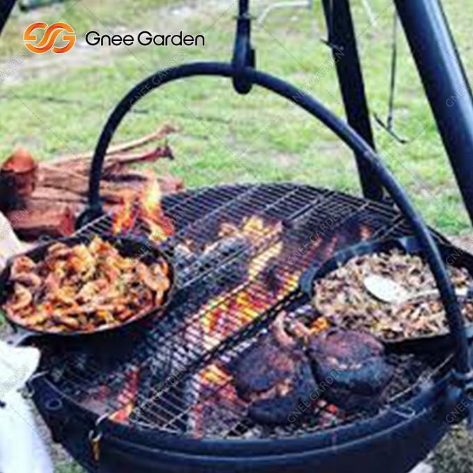 Nouveau gril en acier de barbecue de barbecue de Corten de charbon de bois commercial de Rusty Metal Fire Pit Outdoor de cuisine de brasero de fumeur mis le feu par bois de cheminée