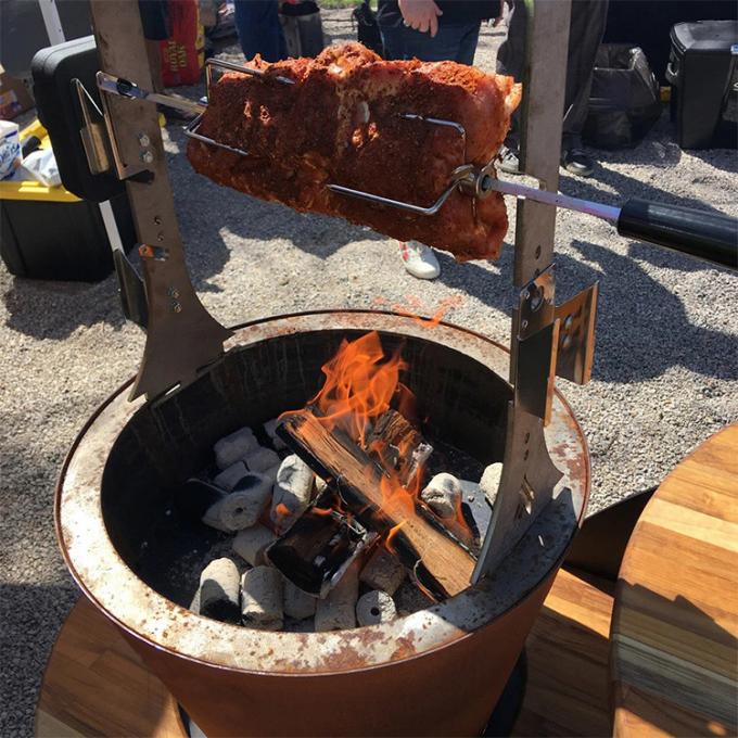 Bois de chauffage à cuire extérieur brûlant le gril en acier extérieur de BARBECUE de GN-BBQ-204 Corten pour le camping de jardin