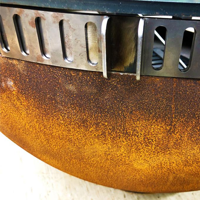 Le feu en acier à cuire extérieur Pit Grill de Corten de barbecue de Corten de camping extérieur décoratif en acier de gril
