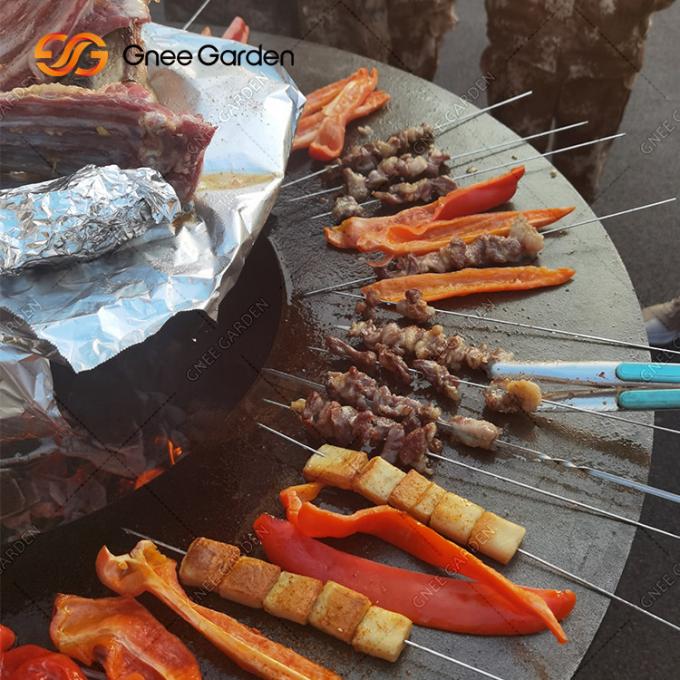Cuisson des services d'emballage en acier de gril de BARBECUE de mine du feu de Corten de rouille extérieure de jardin de gril