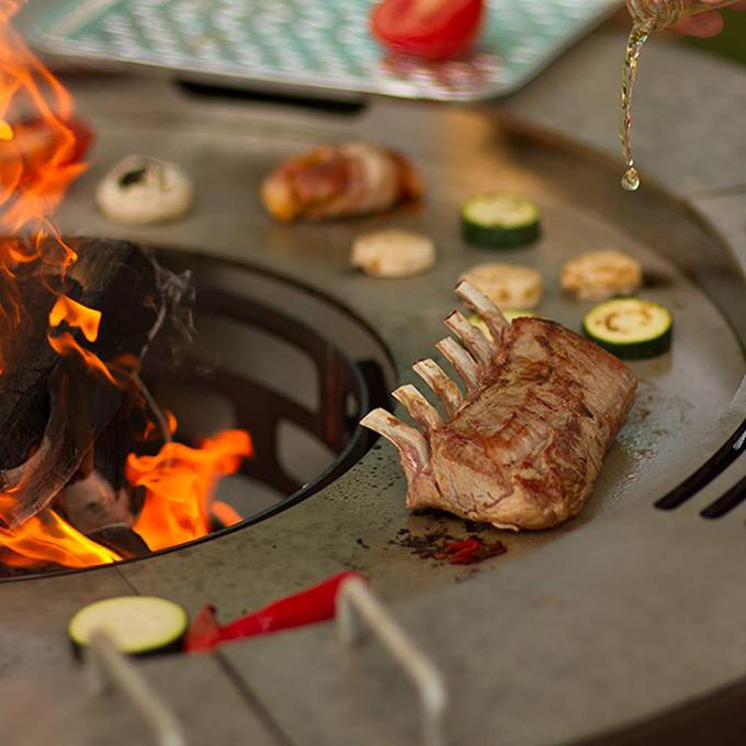 La cuisson extérieure grille le feu en acier Pit Rustic Design de jardin de Corten de feu de cuvette de gril extérieur fait sur commande de barbecue