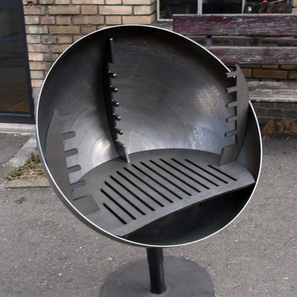 La cuisson extérieure grille le grand gril en acier extérieur de BARBECUE de Pit Fire Bowl du feu de Corten