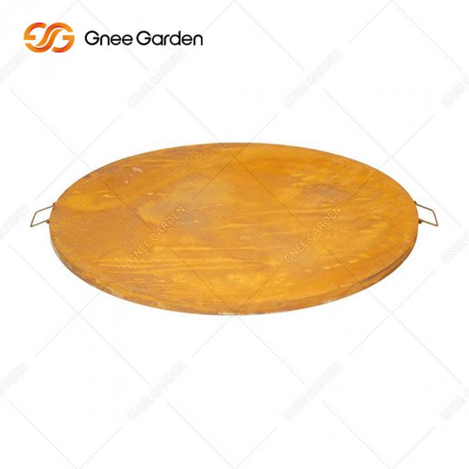 Utilisation extérieure portative de Pupular faisant cuire les légumes en acier de Rusty Barbecue Grill Cooking de camping en métal de Corten