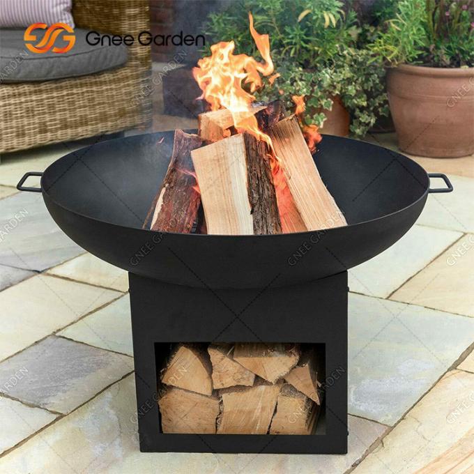 Puits extérieur adapté aux besoins du client du feu de rouille de Corten d'acier en métal de grand gril naturel de barbecue