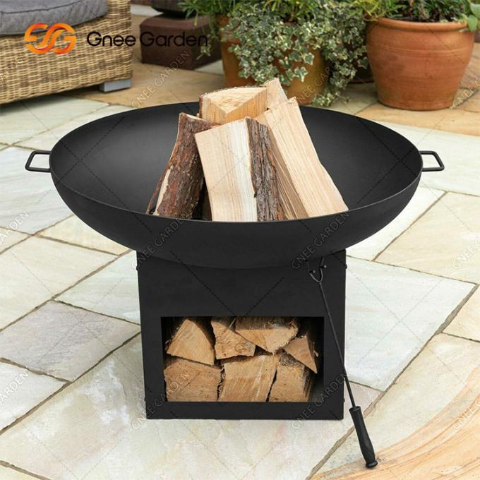 Puits extérieur adapté aux besoins du client du feu de rouille de Corten d'acier en métal de grand gril naturel de barbecue