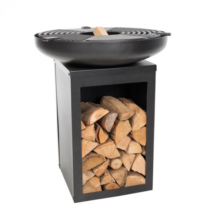 Petits grils noirs portatifs extérieurs de BARBECUE de camping de patio de gril de BARBECUE de charbon de bois de fourneau de barbecue