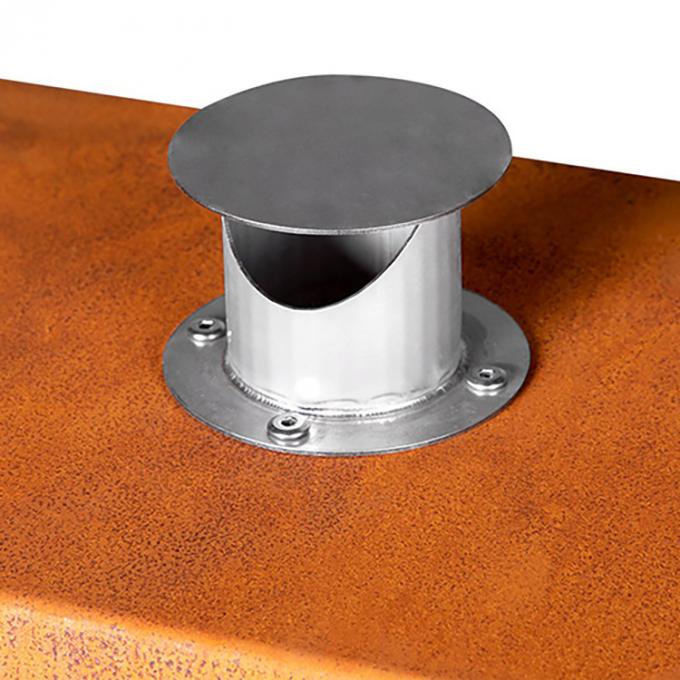 2022 puits brûlant du feu nouvel de style de la cheminée GN-FP-510 Corten en bois extérieur d'acier