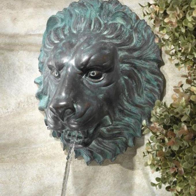 La sculpture rouillée en métal ouvre la statue principale animale de jardin de fonte extérieure de décorations