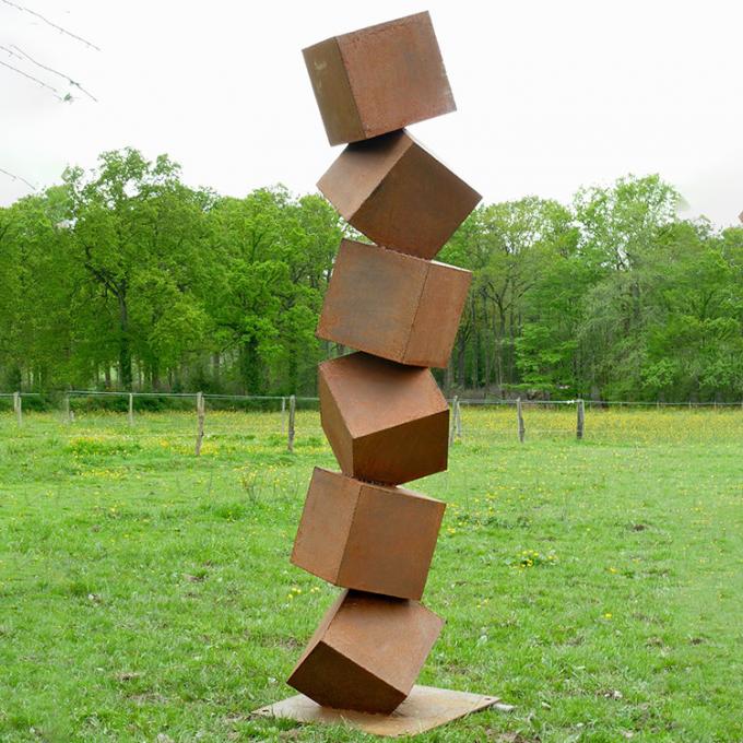Sculpture en acier extérieure en Art Decoration Garden Large Abstract Corten à vendre