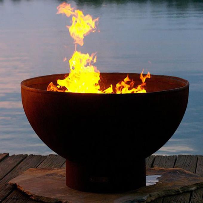 Le laser fait sur commande a coupé le puits portatif du feu de tôle d'acier de Pit Outdoor Fire Pit Weathering du feu de feuille de Corten