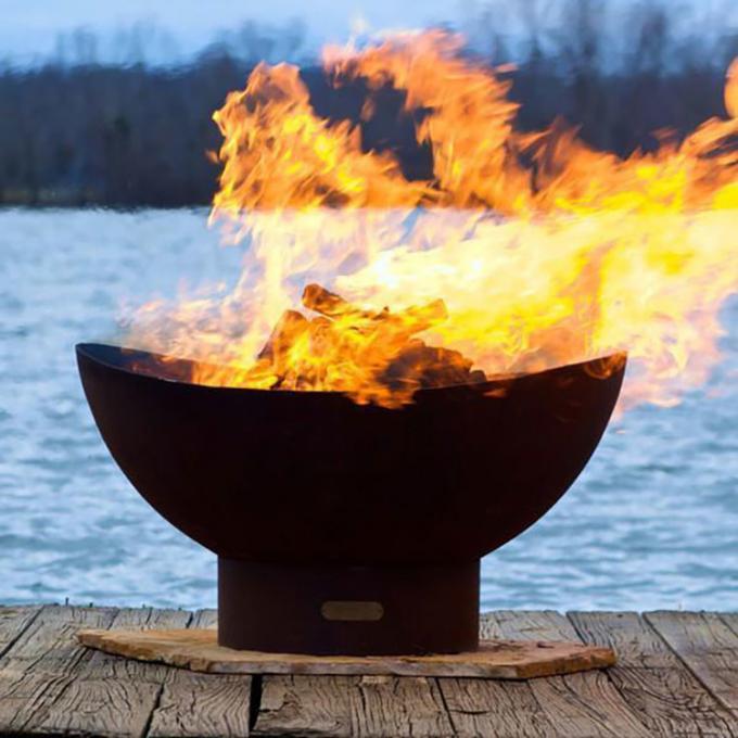 Puits en acier du feu de Corten de cuvette du feu de Pit Wood Burning Fire Pit de décor en acier de patio