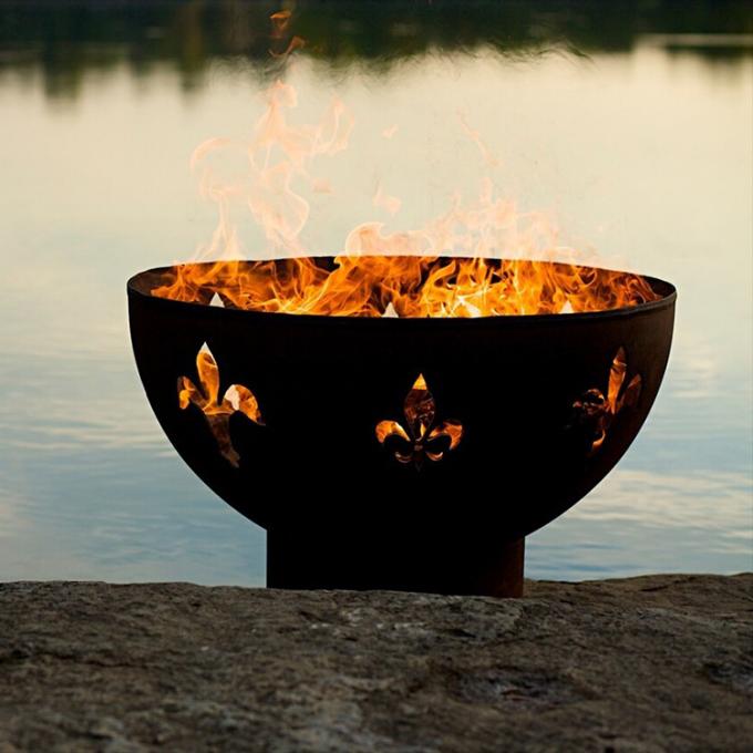 Cuvette de feu extérieure en acier de jardin de Pit Patio Outdoor Fire Pit du feu de Corten Rusty Fire Pit