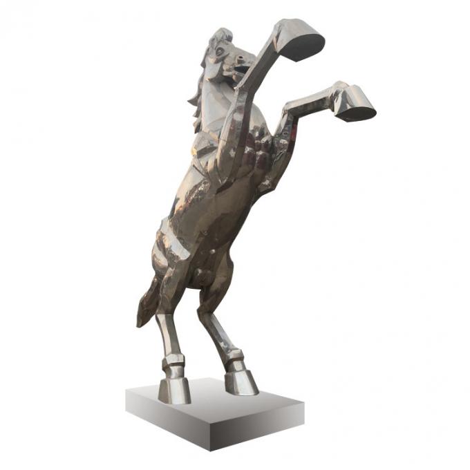 Statue grandeur nature animale de sculpture extérieure décorative en métal de jardin