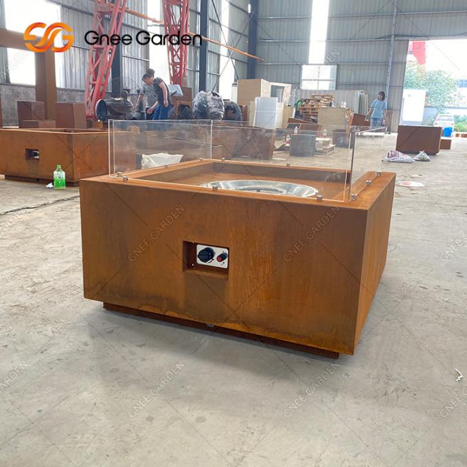 Le feu en acier de dessus de Tableau pique le patio extérieur Heater Corten Steel Firepit
