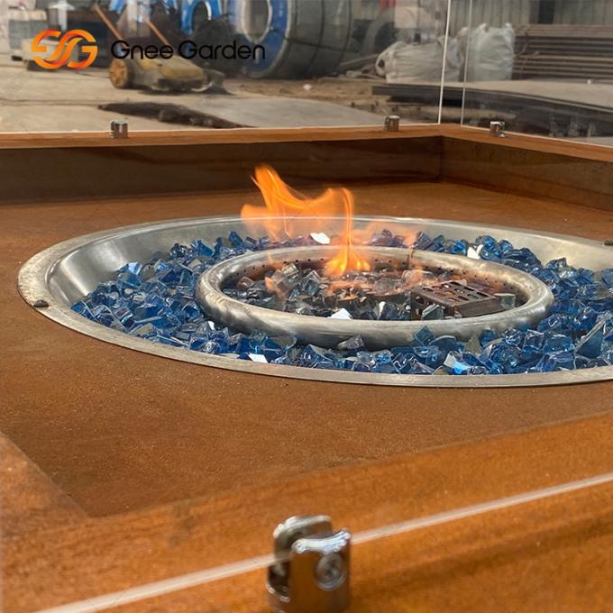 Le feu en acier de dessus de Tableau pique le patio extérieur Heater Corten Steel Firepit