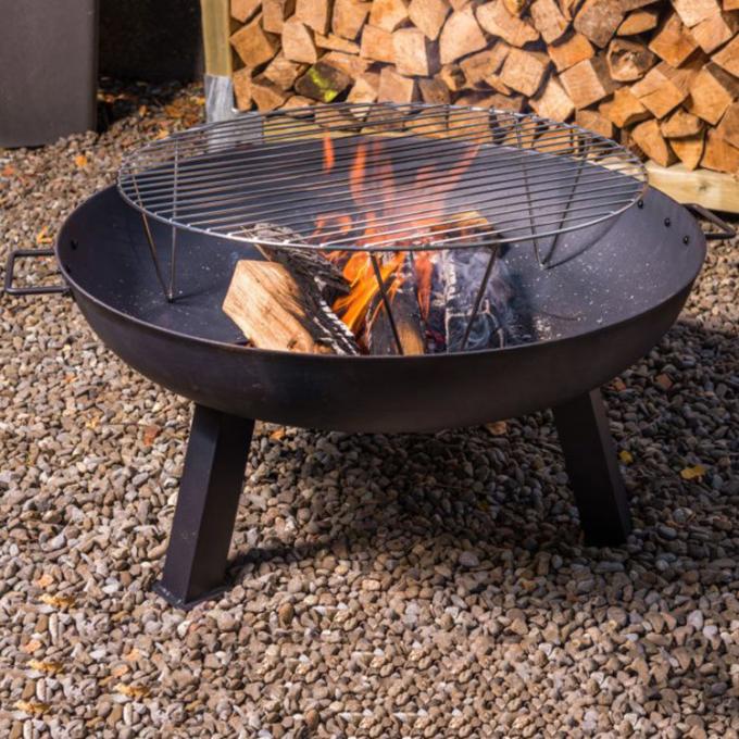 Camping extérieur de décoration de jardin du feu de Corten de sembler rouillé en acier de mine
