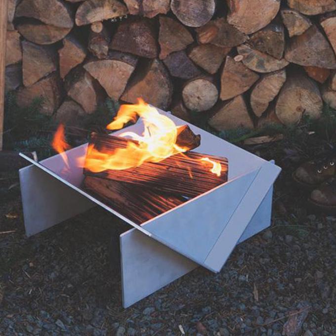 Puits rouillé naturel du feu de chauffage extérieur en acier détachable de Corten Firepit GN-FP-333