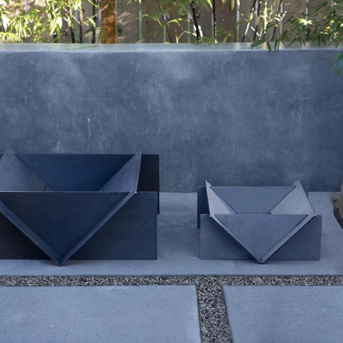 Puits rouillé naturel du feu de chauffage extérieur en acier détachable de Corten Firepit GN-FP-333