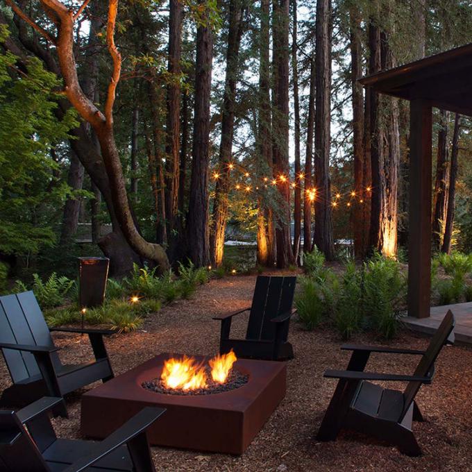 Bois de chauffage de chauffage de jardin brûlant l'acier Rusty Metal Fire Pit de GN-FP-310 Corten