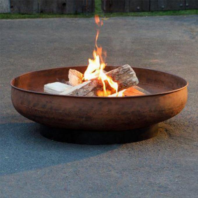 Meubles personnels Firpit de jardin ou de cour de Pit Round Rustic Look Outdoor du feu en acier extérieur de Corten grands