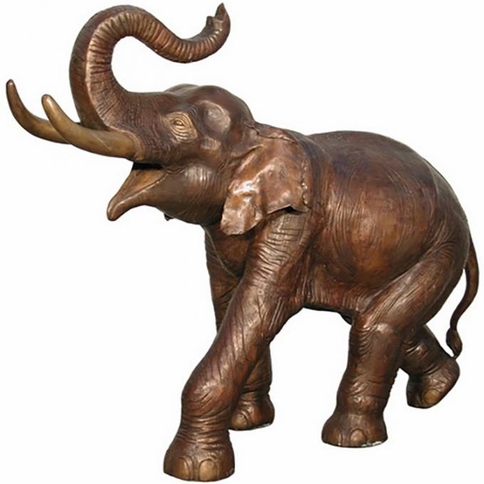 Sculpture à la maison de moulage en bronze faite sur commande en éléphant en métal de décoration de sculpture