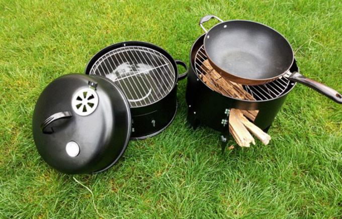 Gril en acier à cuire extérieur de vente chaud de barbecue de Pit Wood Burning Rusty Camping du feu de Morden Corten