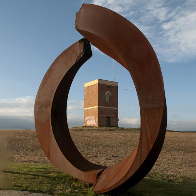 Yard rouillé en acier Art Sculpture en métal de Corten de grande décoration moderne