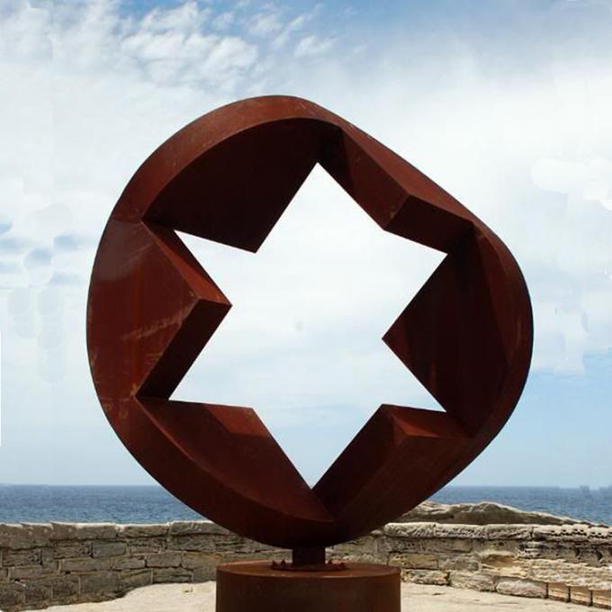 Le décor extérieur de jardin s'est rouillé paysage Art Corten Steel Sculpture en métal