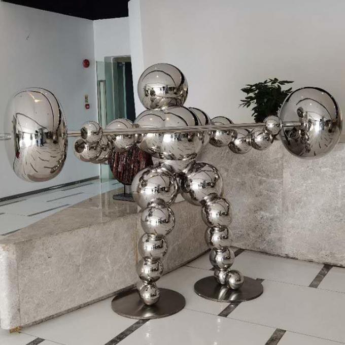 Sculpture de luxe en acier inoxydable d'accessoires en métal de morceaux faits sur commande à la maison de métier