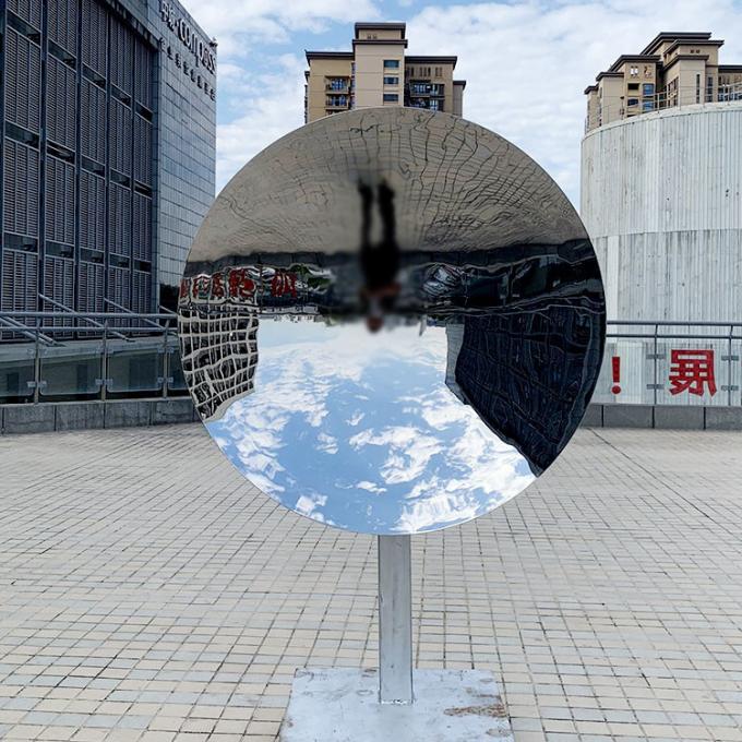 Sculpture debout libre en Art Decorative Stainless Steel Mirror de mur en métal