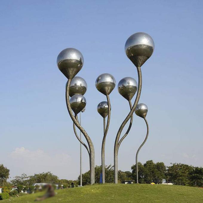 L'acier célèbre de Forest Metal Art Statue Stainless de boule sculpte pour extérieur