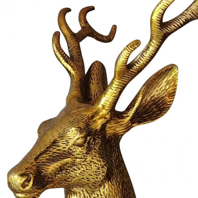 Sculpture animale de jardin de décoration de parc et de jardin en statue en bronze grandeur nature extérieure de cerfs communs