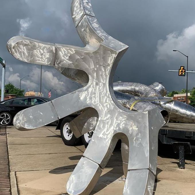 Sculpture en aluminium abstraite de vente chaude en métal extérieur d'art grande pour le restaurant à la maison d'hôtels